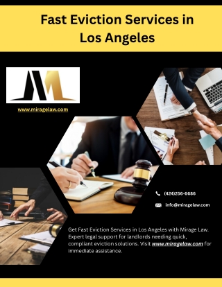 Fast Eviction Services in Los Angeles - www.miragelaw.com