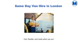 Same Day Van Hire in London