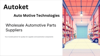 Wholesale Automotive Parts Suppliers – Reliable Solutions for Every Workshop