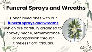 Funeral Sprays and Wreaths