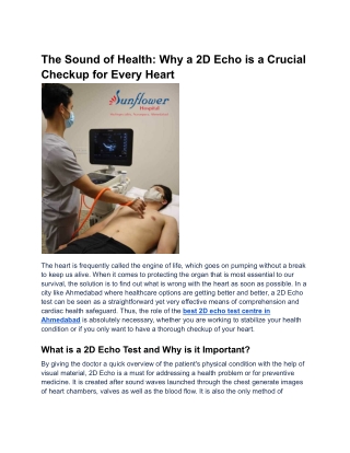 The Sound of Health_ Why a 2D Echo is a Crucial Checkup for Every Heart
