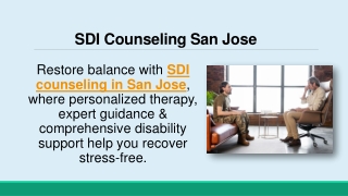 SDI Counseling San Jose