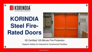 KORIndia Steel Fire Rated Doors