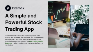 sebi registered broker - Firstock