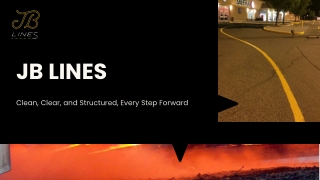 JB Lines Precision Parking Lot Painting Dictates Traffic Flow