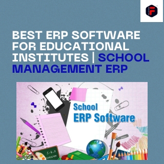 Best ERP Software for Educational Institutes | School Management ERP
