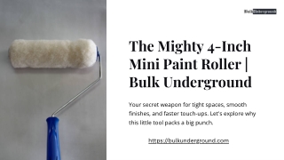 The Mighty 4-Inch Mini Paint Roller  Bulk Underground