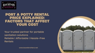 Port a Potty Rental Price Explained Factors That Affect Your Cost