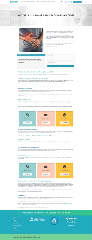 Why Fatty Liver Is Becoming Common Among Young Adults