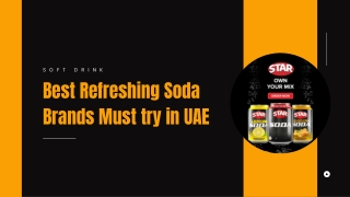 Best Refreshing Soda Brands Shop Online in UAE