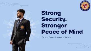 Security Guard Company in Toronto