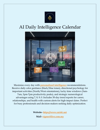 AI Daily Intelligence Calendar