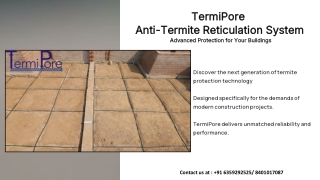 Presentation TermiPore Nov 2025 - Anti-Termite-Reticulation-System for Architects Builders