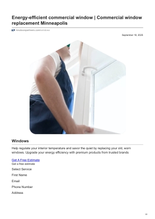 Commercial window replacement Minneapolis