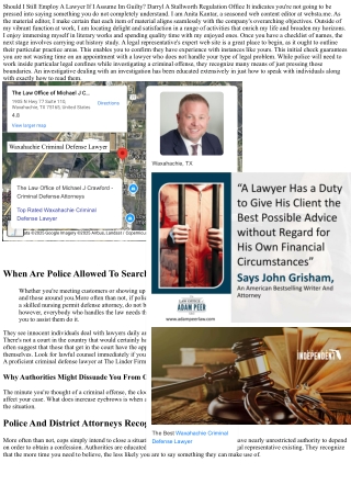 Does Hiring An Attorney Make Me Look Guilty? Appelman Law Practice