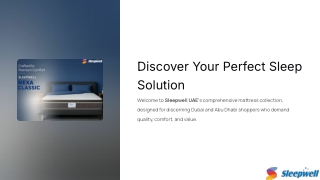 The Complete Guide to Sleepwell Mattresses in UAE