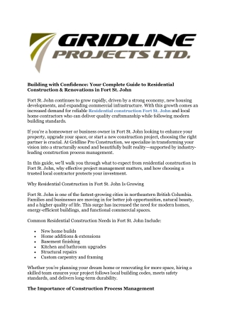 construction process management