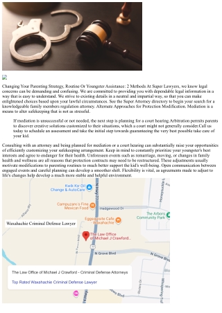 How To Successfully Modify Youngster Custody Setups