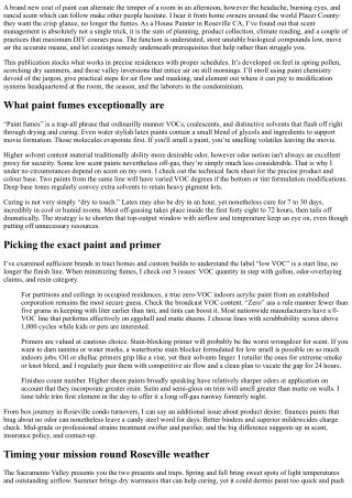 How to Avoid Paint Fumes: House Painter in Roseville CA Tips