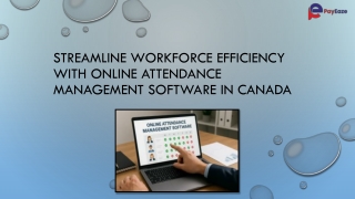 Streamline Workforce Efficiency with Online Attendance Management Software