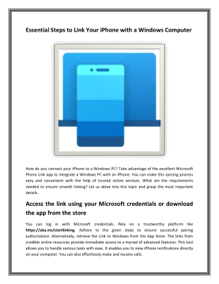Effortless 2025 Phone-to-PC Sync: Start Linking with https://aka.ms/startLinking