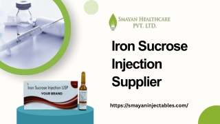 Iron Sucrose Injection Supplier