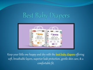 Best Baby Diapers