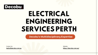 Electrical Engineering Services in Perth by Decobu