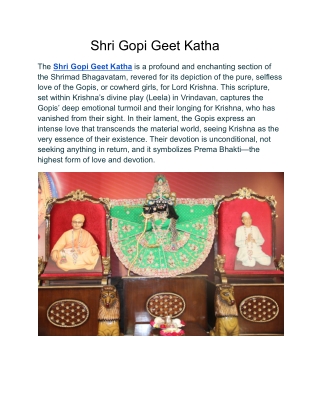 Shri Gopi Geet Katha