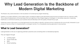 Why Lead Generation Is the Backbone of Modern Digital Marketing (1)