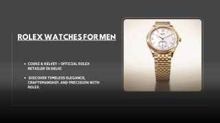 Official Rolex Retailer in New Delhi - India | Cooke & Kelvey - Rolex