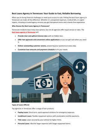 Best Loans Agency in Tennessee