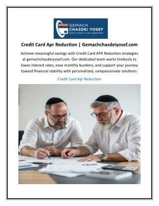 Credit Card Apr Reduction | Gemachchasdeiyosef.com