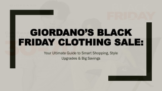 Unmissable Black Friday Style Steals