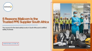 Top PPE Supplier South Africa | Steel Toe Safety Boots & Safety Footwear