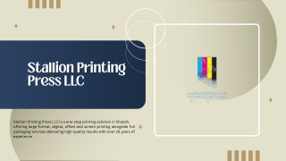 Packaging Companies in UAE | Stallion Printing Press