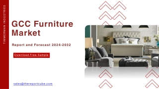 GCC Furniture Market Size, Share & Growth Forecast to 2034