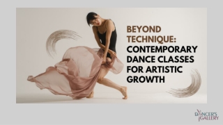 Beyond Technique: Contemporary Dance Classes for Artistic Growth