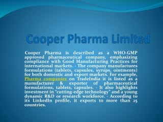 Top Pharmaceutical Manufacturers in India