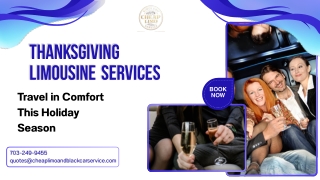 Thanksgiving Limousine Services – Travel in Comfort This Holiday Season