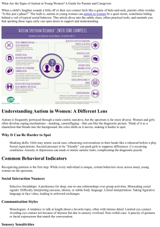What Are the Signs of Autism in Young Women? A Guide for Parents and Caregivers