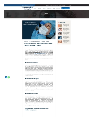 Contoura Vision vs SMILE vs Bladeless LASIK