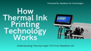 How Thermal Ink Printing Technology Works