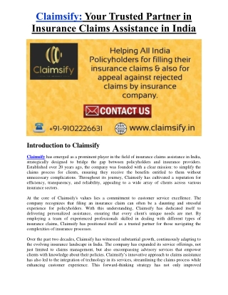 Claimsify