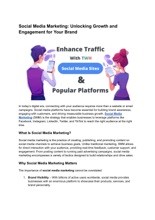 Social Media Marketing