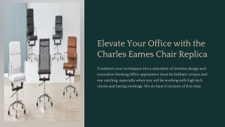 Charles Eames Chair Replica