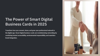 Digital Business Card App