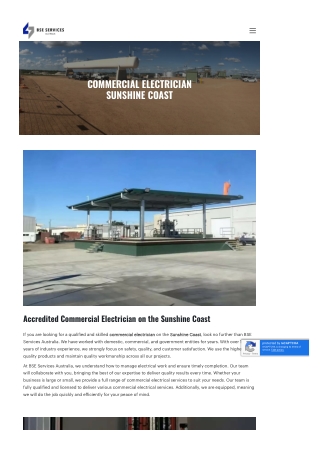 Commercial Electrician Sunshine Coast