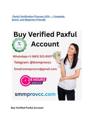 _Paxful Verification Process USA — Complete, Quick, and Beginner-Friendly