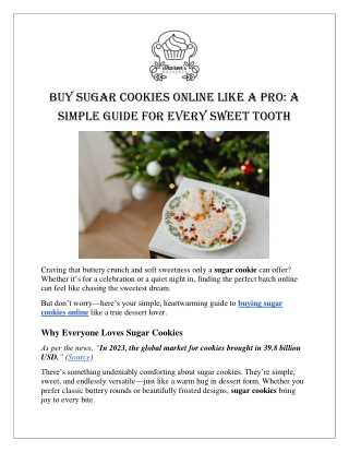 Buy Sugar Cookies Online Like a Pro A simple Guide for Every Sweet Tooth